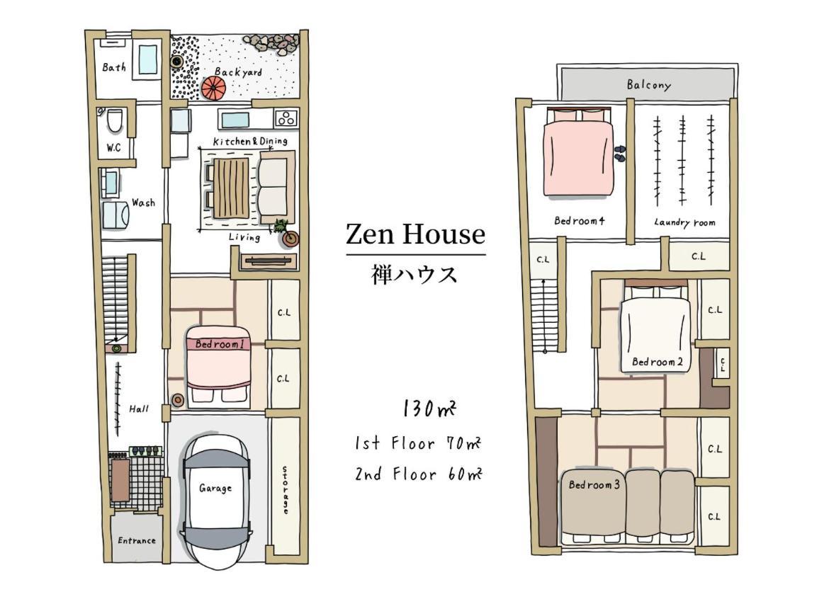 Zen House Villa ทาคายาม่า ภายนอก รูปภาพ